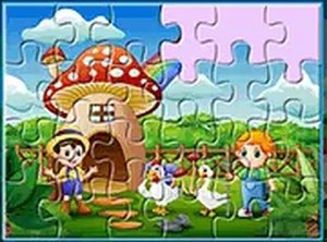 Farm Animal Jigsaw Puzzle Game