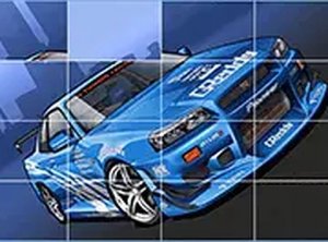 Digital Vehicles Slide Puzzle Game