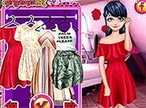 Parisian Girl Travels to US Online Dress Up Game