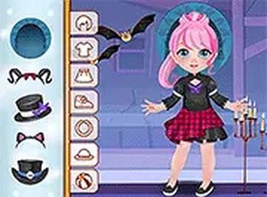 Toddie Gothic Halloween Dress Up Game