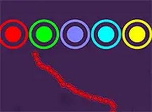 Snakes and Circles Color Matching Game